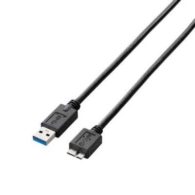 Elecom USB cable [microB] USB3.0 (USB A male to microB male) Standard 2m b [389] - Image 1 of 2