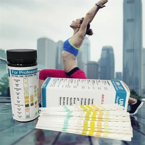 100 URS Urine Test Strips 10 Parameter Urine Reagent Tests Diabetes,WBC,pH&More - Photo 1/10