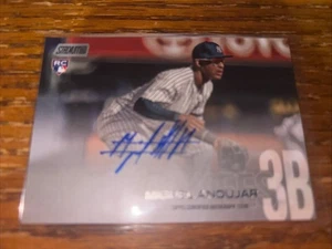 Autografo Topps Stadium Club Base Rookie 2018 Miguel Andujar Oakland Athletics - Foto 1 di 2