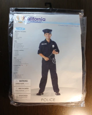 California Costumes Police Officer Cop-Child Costume Size Large 10-12 Costume - Image 1 of 3