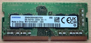 8GB Samsung DDR4 3200 MHz SODIMM (1Rx8 PC4-3200AA-SA1-11 M471A1K43DB1-CWE) - Picture 1 of 4
