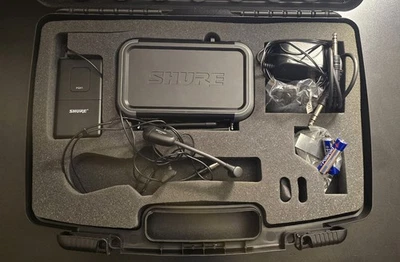 Shure PGX4 H6 524-542 MHz Wireless Receiver, 1x PGX1 Bodypack, PG30 Mic, AC Adpt - Image 1 of 4