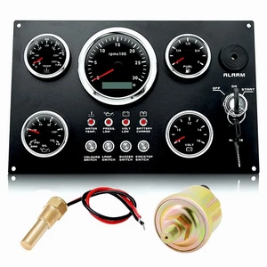 5er Instrumentensatz 0-3000RPM 7 Farben LED mit Sendern für Fahrzeuge - Picture 1 of 15