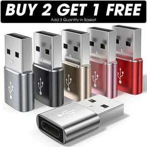 Für Samsung Galaxy A12 A14 A15 A25 A34 A54 A16 Schnell USB Typ C Adapter Konverter - Bild 1 von 16