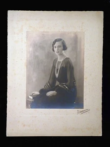 BASSANO signed society portrait photograph c1928 - Foto 1 di 7