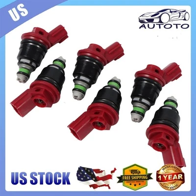 6X Fuel Injectors For Infiniti I30 1996-1999 Nissan Maxima 1992-1999 16600-96E01 Foto 1 de 4
