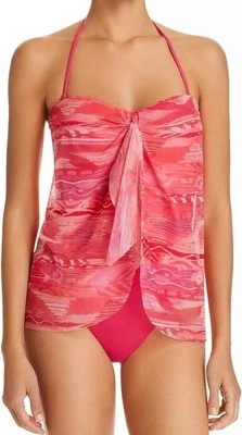 Lauren Ralph Lauren Swimsuit Size 6 Flyaway One-Piece  Pink Floral with Bra - Image 1 of 4