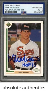 1991 Upper Deck Mike Mussina HOF 19 Auto RC PSA Authentic - Picture 1 of 2