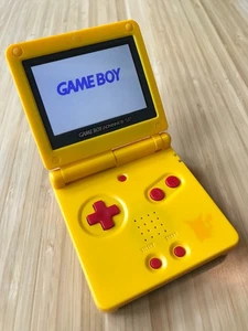 Nintendo Game Boy Advance GBA SP Pikachu Yellow System AGS 101 Brighter NEW - Picture 1 of 2