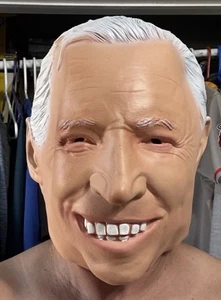 Halloween Latex Head Mask Joe Biden Novelty Old Man Cosplay Masquerade Costume - Picture 1 of 9