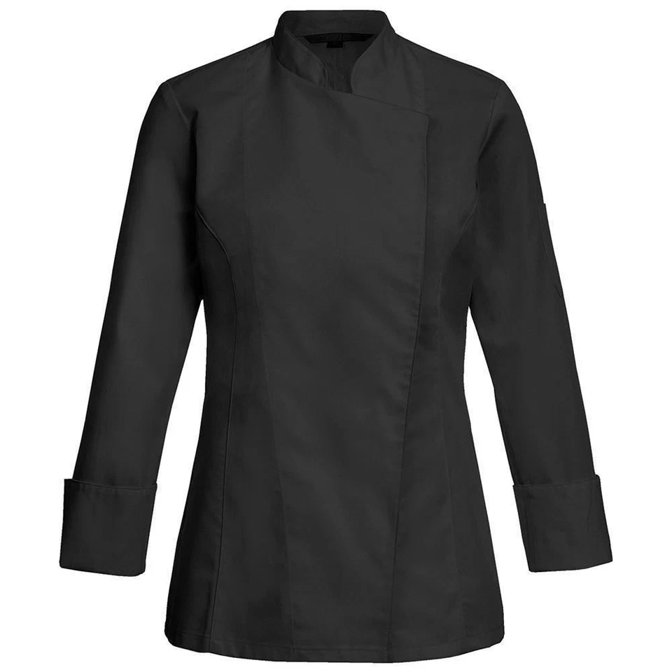 Greiff GASTRO MODA Cuisine Damen Kochjacke Regular Fit Schwarz