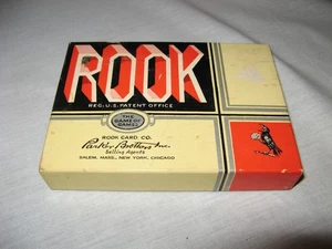 Vintage Rook Card Game 1936 Parker Brothers Original Box w Catalog Instructions - Picture 1 of 10