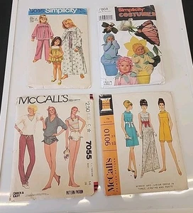 Lot Simplicity/McCalls Sewing Pattern Costume Dress NightGown Teen Kids Children - Picture 1 of 12