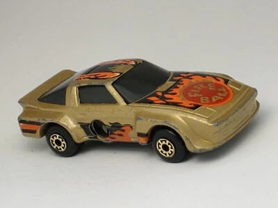 De colección 1983 Matchbox Mega Blasters Gorra Coche Bola de Fuego RX7 Dorado Hong Kong Foto 1 de 4