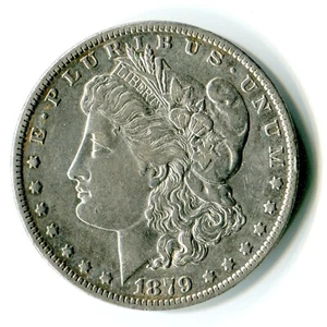 1879-O Morgan Silver Dollar Antique US $1 Coin New Orleans Mint - Picture 1 of 2