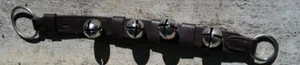 Jingle Bells on Strap 4 Bells with Metal Rings on Ends Sleigh Bells - Picture 1 of 4