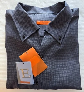 Equilibrio Italia Men's L/S Dress Shirt XXL Gray/Gray NWT MSRP $89 - Picture 1 of 5