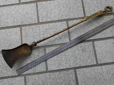 Ancienne Pelle à cendre chaude de cheminée BRONZE ou LAITON   XIXème - Photo 1/4