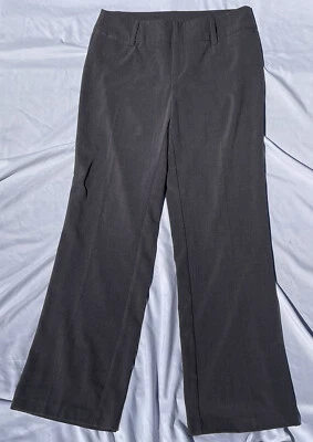 Pantalones de vestir de pierna ancha Byer California Studio para mujer talla Bolsillo sintético gris 10 (etiqueta) Foto 1 de 4