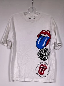 ZARA The Rolling Stones Rundhalsausschnitt weiß Logo T-Shirt Mädchen 9-10 - Bild 1 von 5