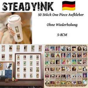 50 Stickerbomb Wanted One Piece Aufkleber Vinyl Sticker Decals Deko Auto Laptop - Bild 1 von 17