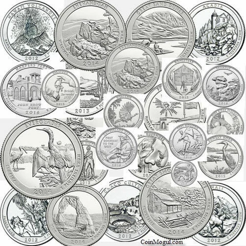 2010- 2021 D ATB National Park Quarters Choose Any Coin or Coins U.S. Mint Coins Cover