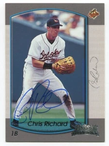 2000 Bowman Chris Richard Signed Card Baseball Autograph MLB AUTO #73 - Picture 1 of 2