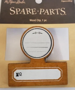 The Paper Studio SPARE PARTS Wood Clip - 1 pc - Picture 1 of 3