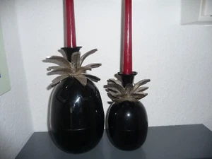  Deckeldose und Kerzenständer" Ananas" - Bild 1 von 8