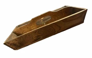 Antique Primitive Knife Tray Wooden Tote Utensil Cutlery Caddy - Picture 1 of 15