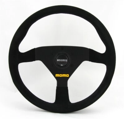 Momo Wildleder Sportlenkrad Modell MOD. 78 320mm schwarz black steering wheel vo - Bild 1 von 4