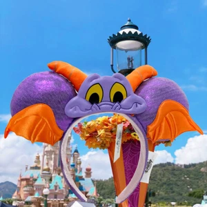Disney Parks Epcot Center Figment Dragon Mickey Minnie Mouse Ears Headband NEW - Picture 1 of 7