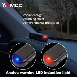 Auto Gefälschte Sicherheitsleuchte Solarbetrieben Alarm LED Lampe Simuliert Dummy Alarm - Bild 1 von 8