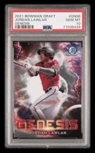 Jordan Lawlar 2021 Bowman Draft Genesis PSA 10 - low pop - Picture 1 of 2