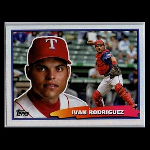 2022 Topps Archives – #88BF-42 Ivan Rodriguez 1988 Topps Big Foil Texas Rangers - Picture 1 of 2