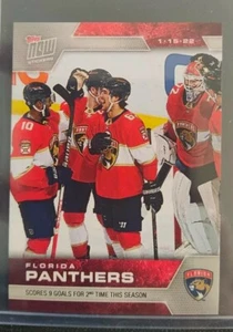 2021-22 Topps Now NHL Florida Panthers Celebrate Seasons 2nd 9 Goal Game #216 - Bild 1 von 2
