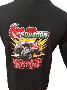 Monster Truck Black Hoodie Adult Unisex Small - Picture 1 of 2