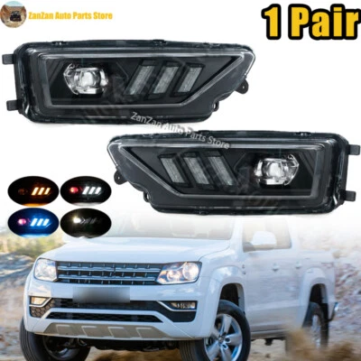 DRL Day Running Light Turn Signal Fog Lamp For Volkswagen VW Amarok 2016-2020 - Image 1 of 4