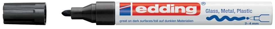 edding 750 Glanzlack-Marker 2-4mm - Schwarz (4-750-9-001)