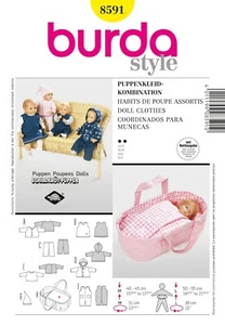 Burda Style Schnittmuster - Puppenkleid - Kombination -Babypuppen - Nr. 8591 - Bild 1 von 5