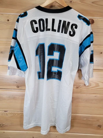 Vintage 90s Champion Carolina Panthers Kerry Collins # 12 Jersey Size 48 24X32 Cover