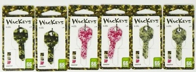 Hillman 89029 Wackeys Digital Camo Key Blanks 66/KW1 QTY 6 - Image 1 of 3