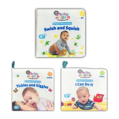 Paquete de 3 libros de tela Baby Einstein Playful Discoveries Foto 1 de 4