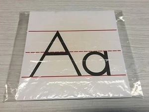 Laminated 26 Classroom Alphabet Cards - ABC Hand Writing - Class Decor 8.5X8.5 - Picture 1 of 10