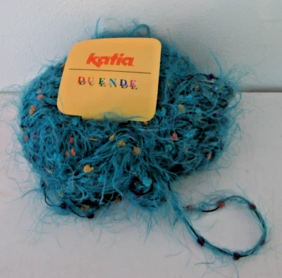 1 Bola Katia Duende Hilo #34 Turquesa con Motas 50g España Poliamida/Acrílico Foto 1 de 3