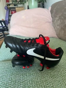 NEU Nike Tiempo Legend IV FG 454316 010 schwarze Fußballschuhe - Bild 1 von 7
