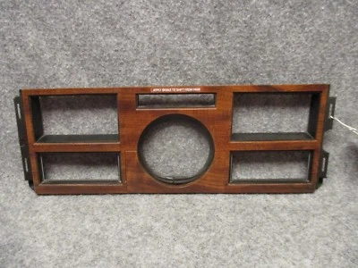 1989-1993 Cadillac DeVille Instrument Cluster Climate Bezel OEM Woodgrain 18431 - Image 1 of 4