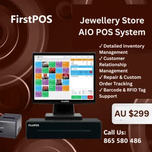 POS System for Jewellery Stores– Touchscreen Terminal, Receipt Printer - Picture 1 of 8