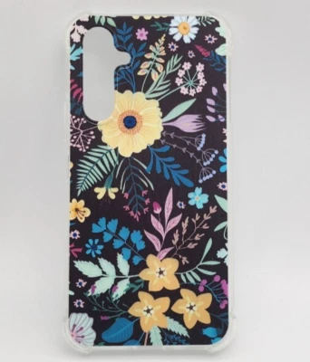 Parachoques transparente Pabyes para Samsung Galaxy A54 5G diseño flor multicolor Foto 1 de 4