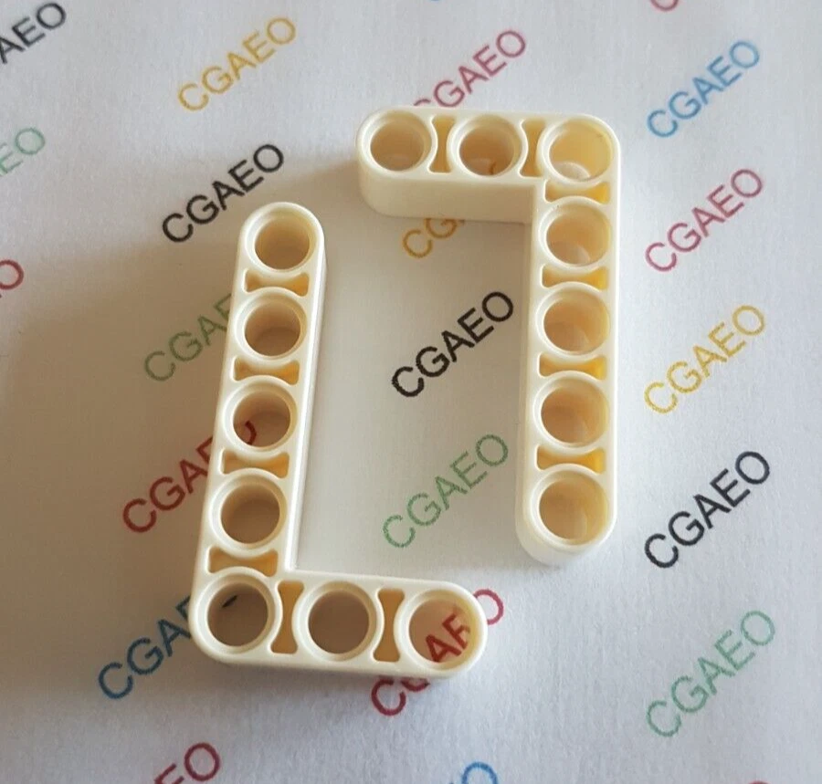 10 LEGO Technic Liftarm Modified Bent Thick L-shape 3 x 5 Noir